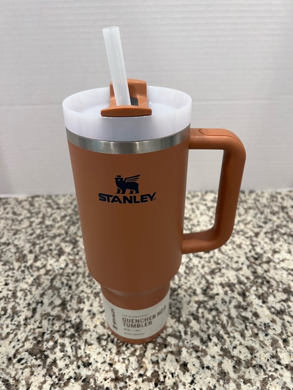 Stanley Quencher H2.0 Tumbler - Toast with White Lid 40 oz New